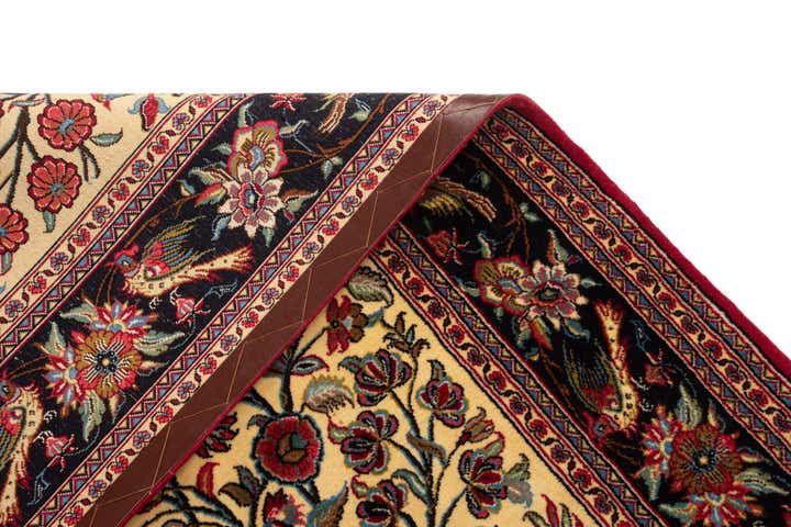 4' 8 x 6' 11 Hand Knotted Qom Persian Rug
