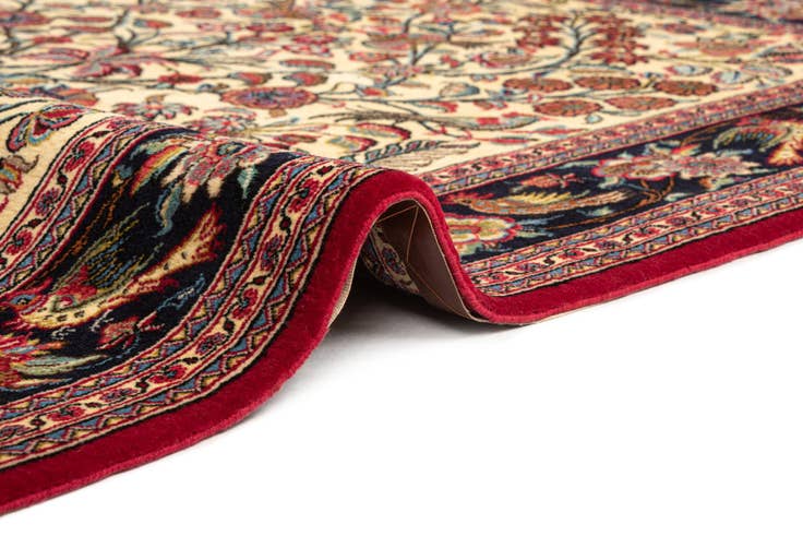 Detail image of 4' 8 x 6' 11 Hand Knotted Qom Persian Rug