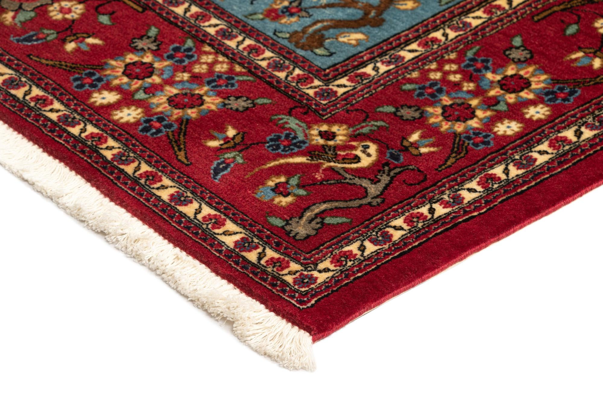 4' 8 x 7' 3 Hand Knotted Qom Persian Rug