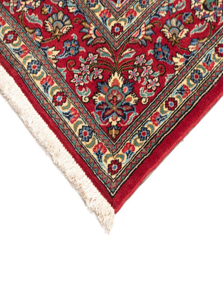 Detail image of 4' 7 x 6' 10  Hand Knotted Qom Persian Rug