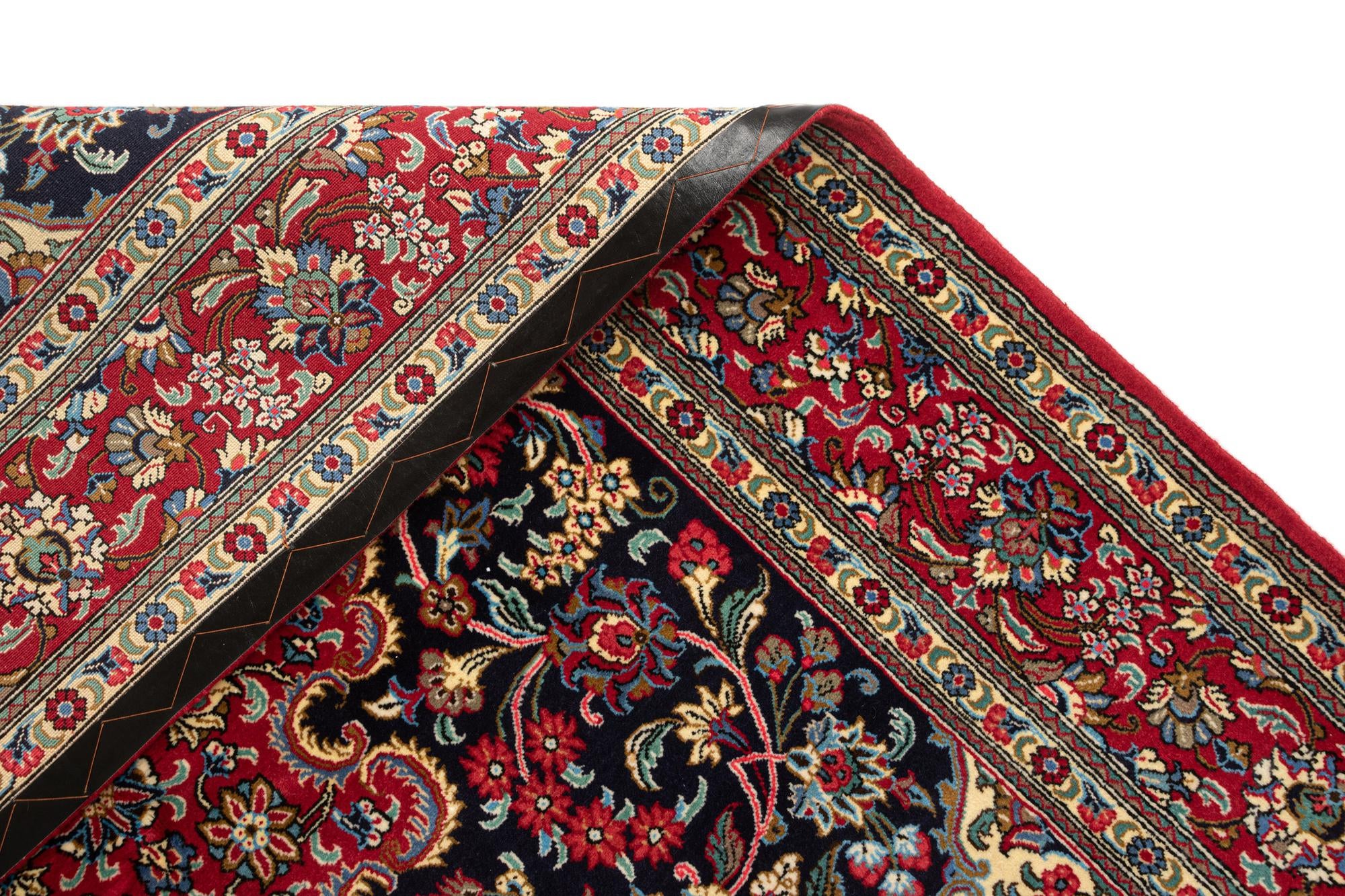 4' 7 x 6' 10 Hand Knotted Qom Persian Rug