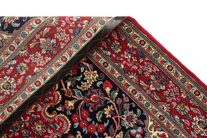 4' 7 x 6' 10 Hand Knotted Qom Persian Rug