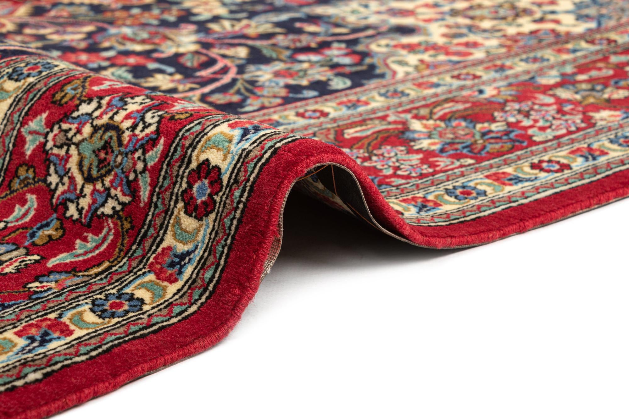 4' 7 x 6' 10 Hand Knotted Qom Persian Rug