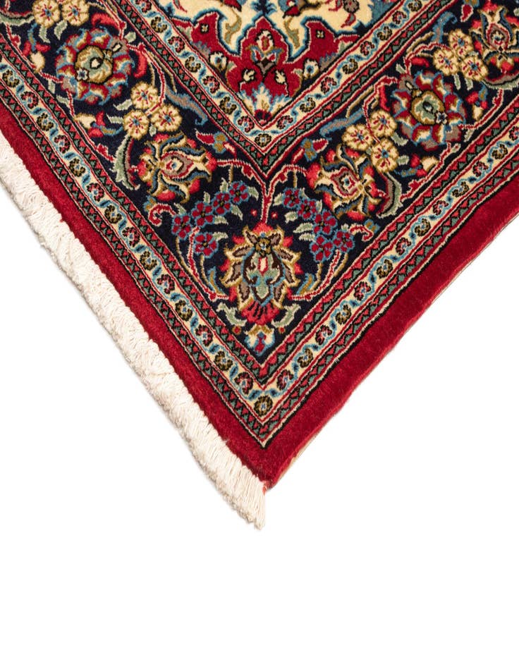 Detail image of 4' 8 x 6' 9  Hand Knotted Qom Persian Rug