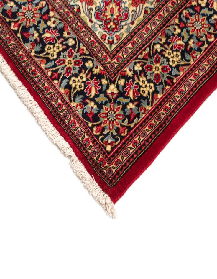 Detail image of 4' 9 x 6' 10  Hand Knotted Qom Persian Rug