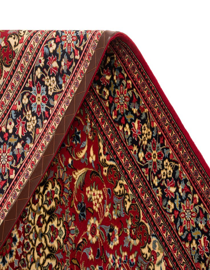 Detail image of 4' 9 x 6' 10  Hand Knotted Qom Persian Rug