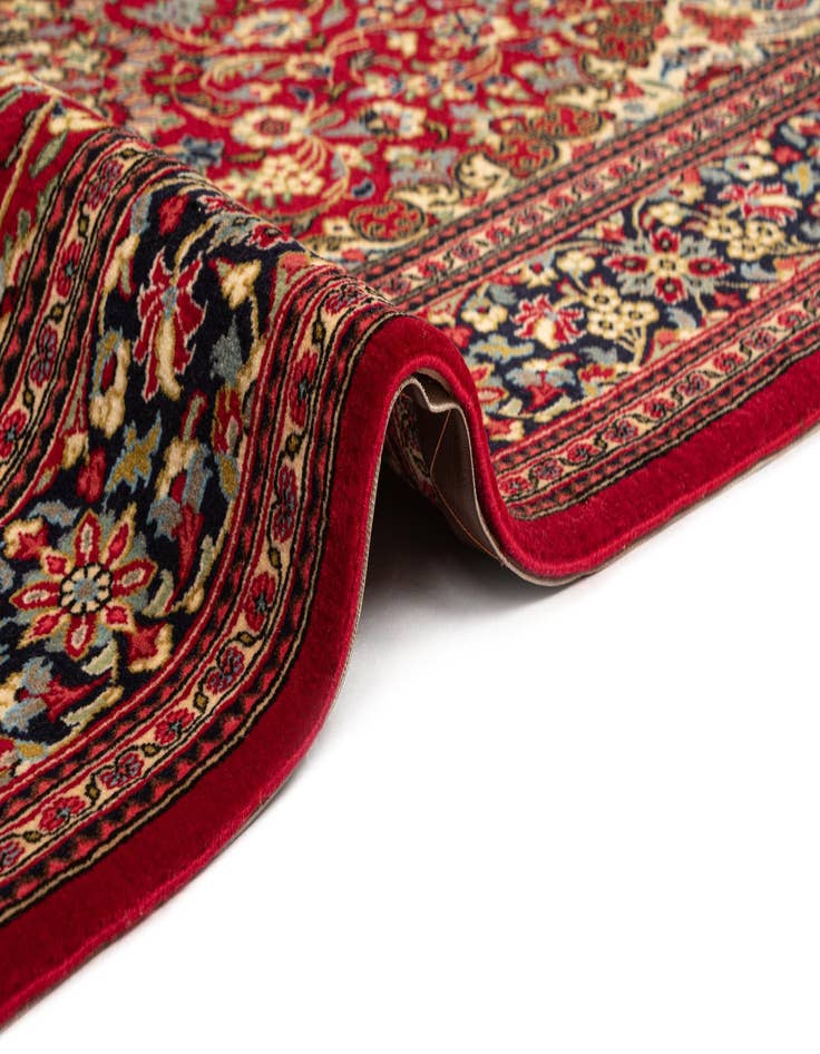 Detail image of 4' 9 x 6' 10  Hand Knotted Qom Persian Rug