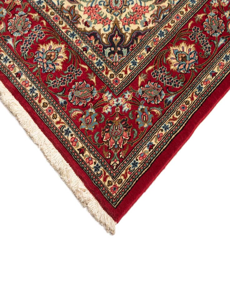 Detail image of 4' 8 x 6' 11  Hand Knotted Qom Persian Rug