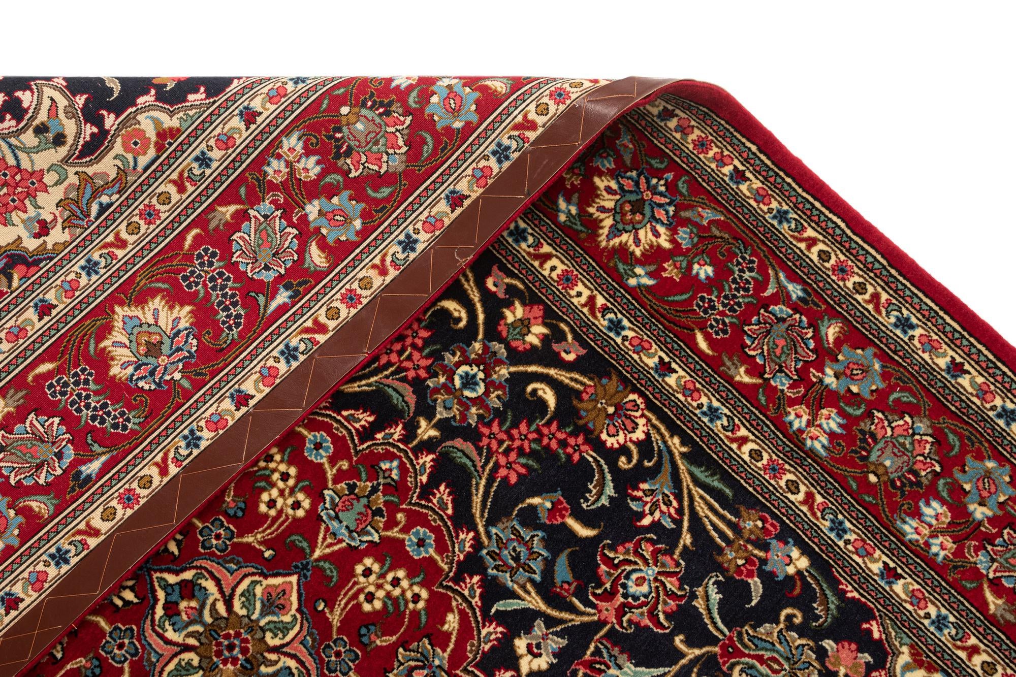 4' 8 x 6' 11 Hand Knotted Qom Persian Rug