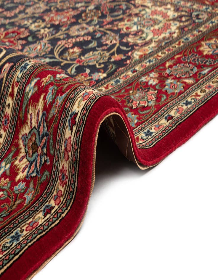 Detail image of 4' 8 x 6' 11  Hand Knotted Qom Persian Rug