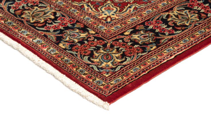 Detail image of 4' 8 x 6' 11 Hand Knotted Qom Persian Rug