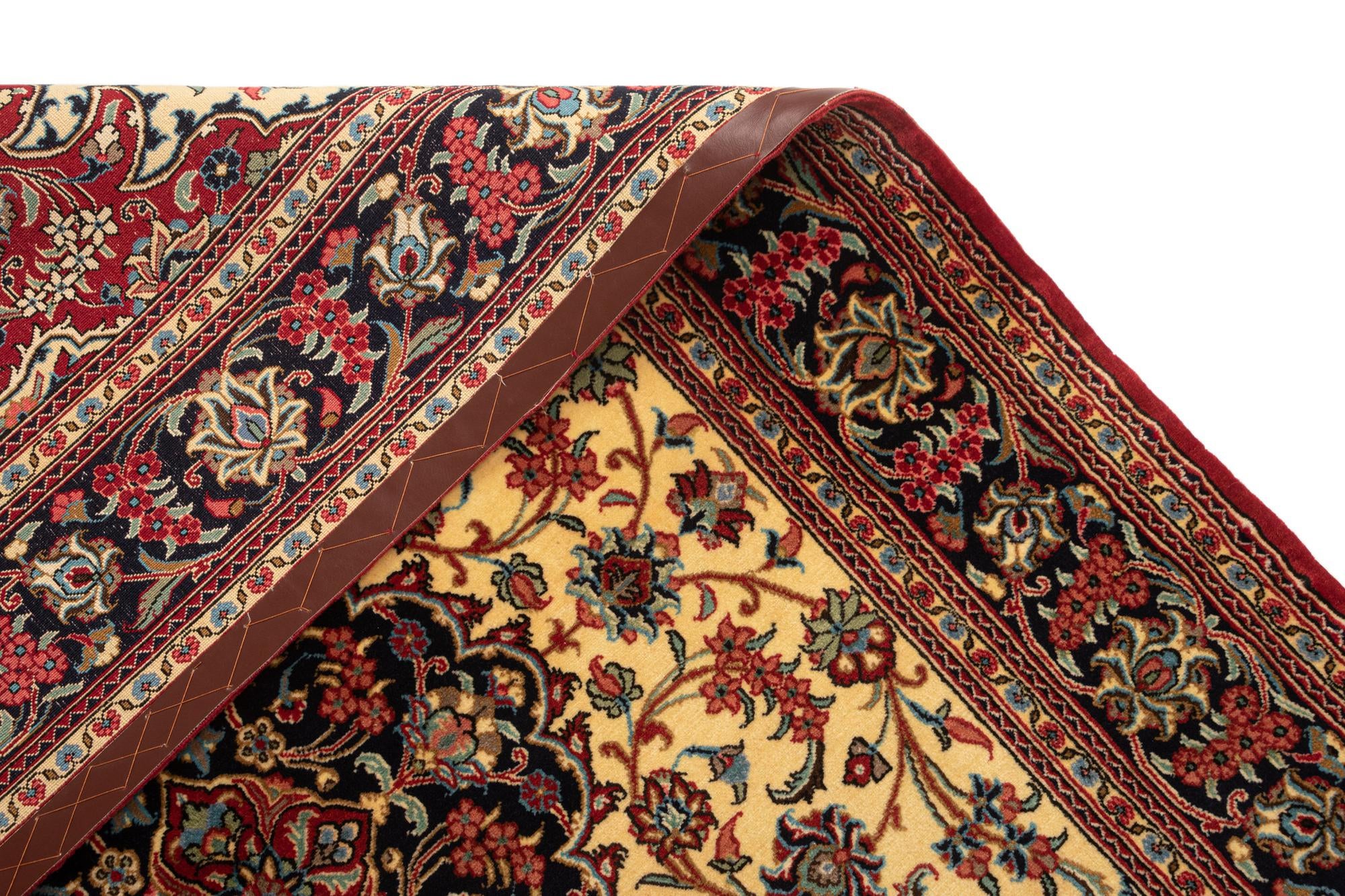 4' 8 x 6' 11 Hand Knotted Qom Persian Rug