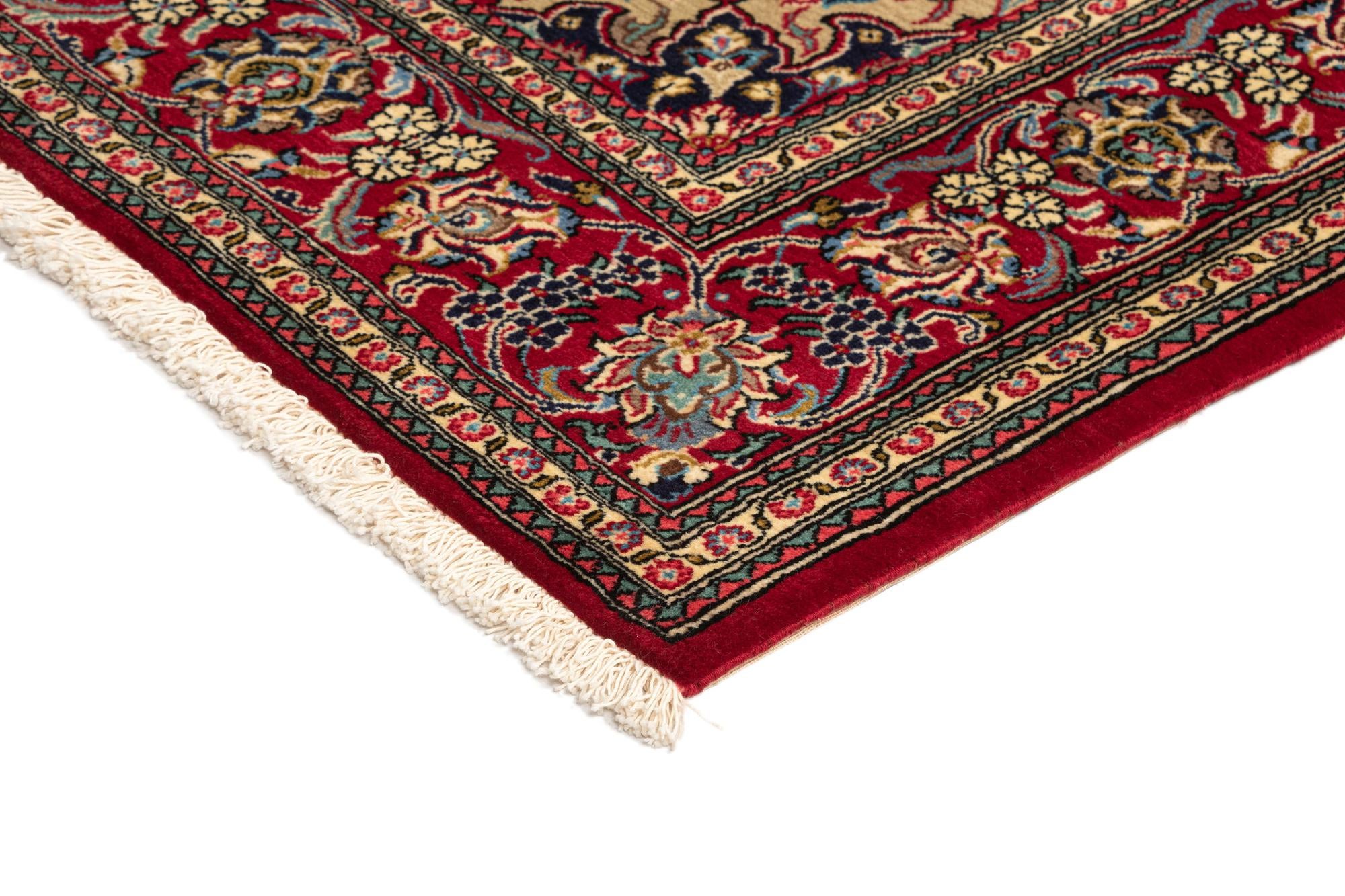 4' 9 x 7' 1 Hand Knotted Qom Persian Rug