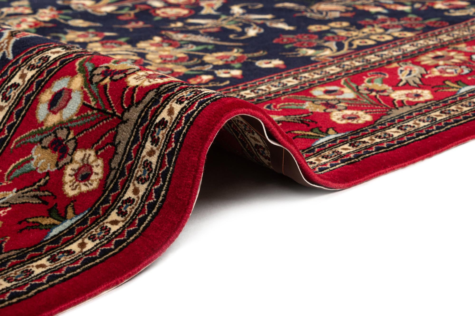 4' 9 x 6' 9 Hand Knotted Qom Persian Rug