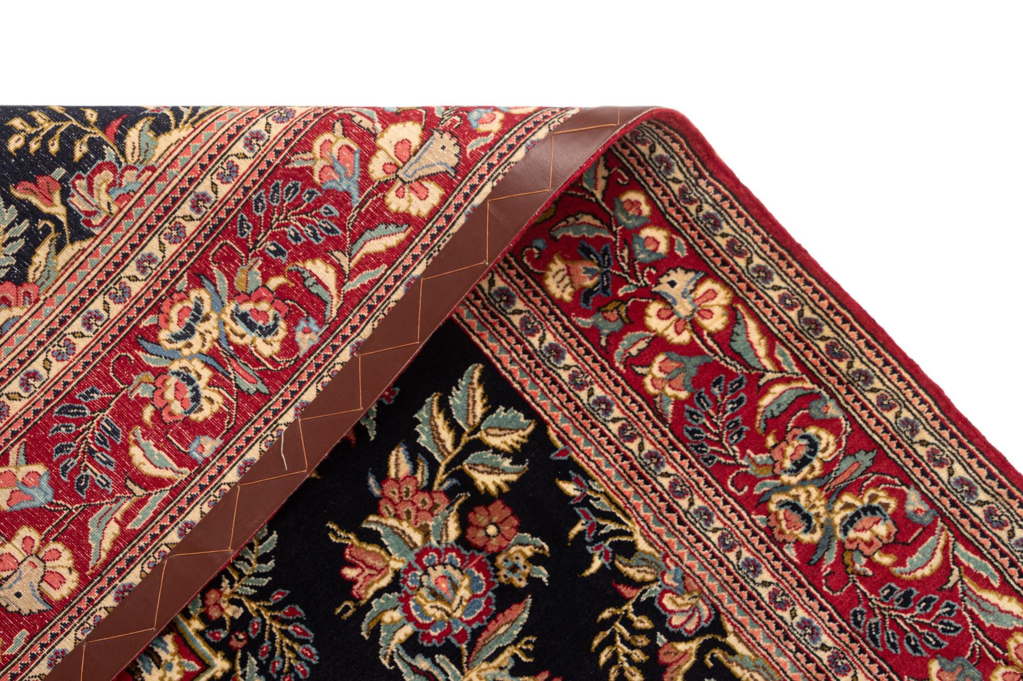 4' 7 x 6' 8 Hand Knotted Qom Persian Rug
