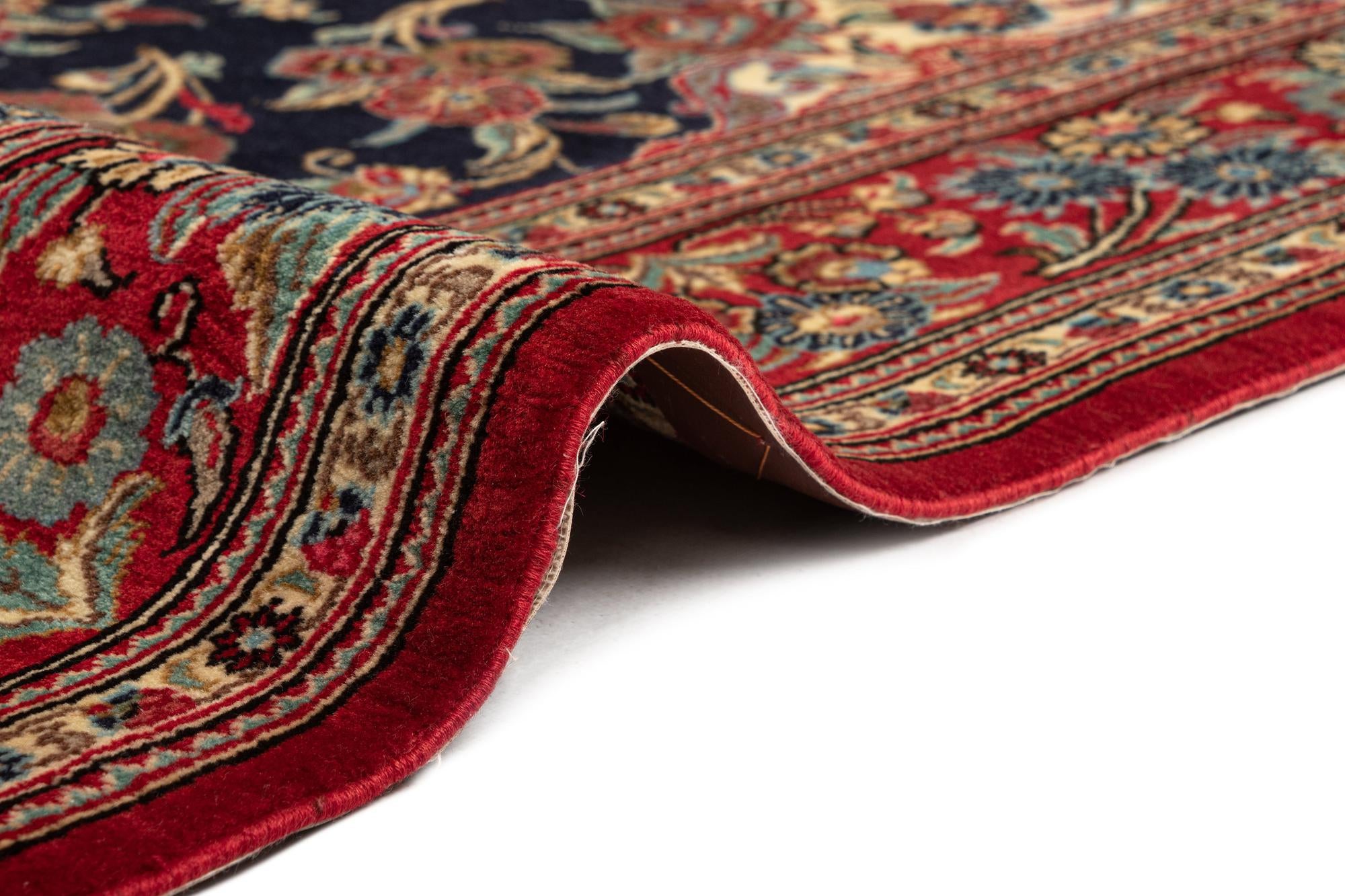 4' 6 x 6' 7 Hand Knotted Qom Persian Rug