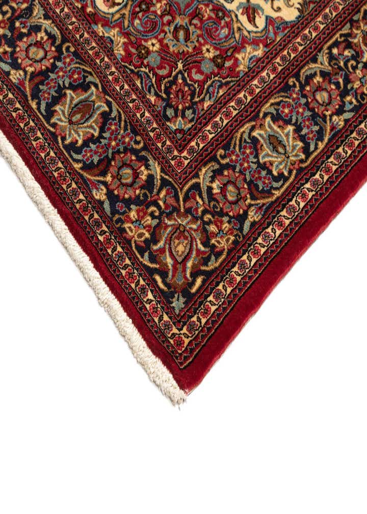 4' 9 x 7' Hand Knotted Qom Persian Rug