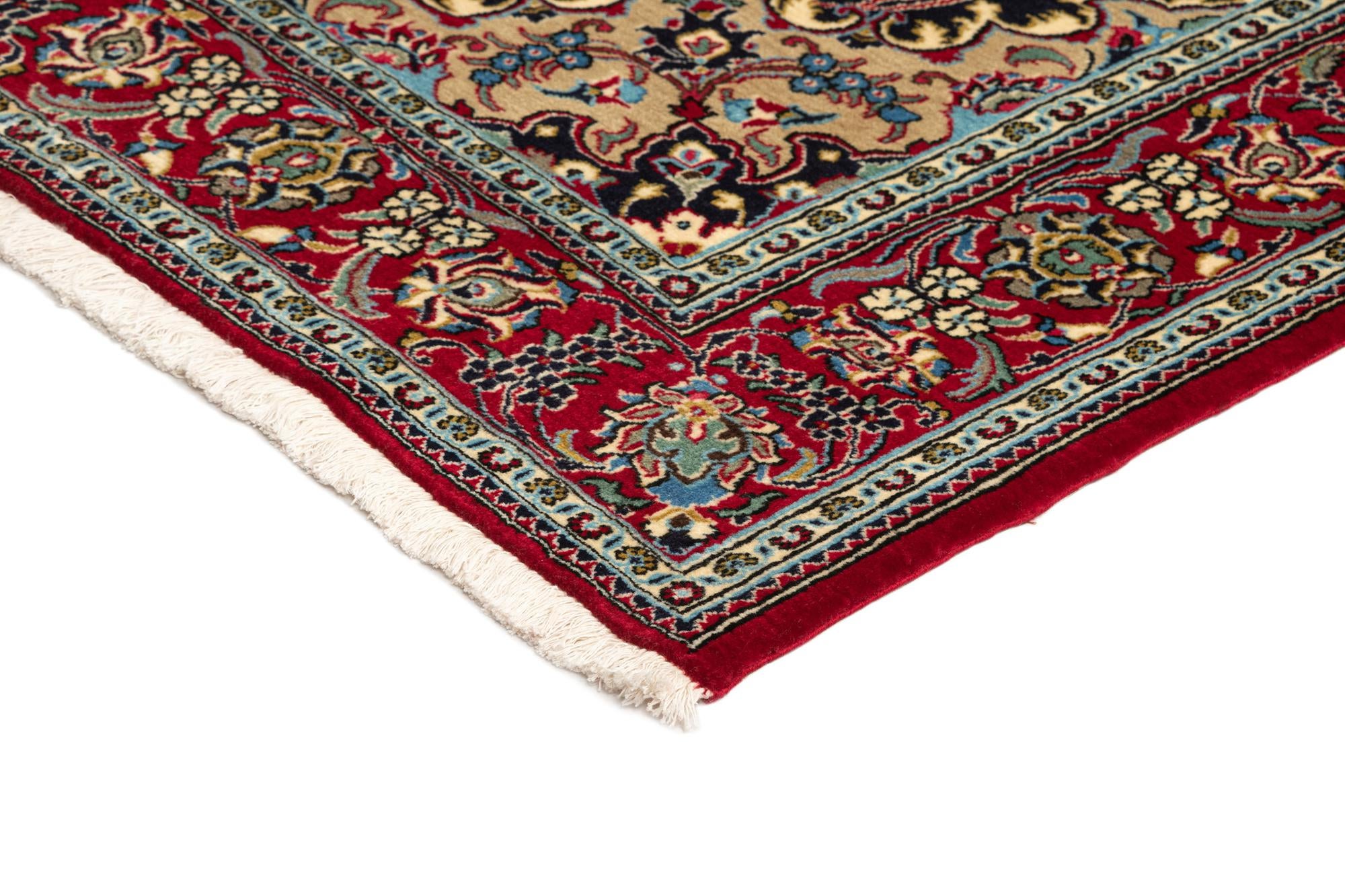 4' 8 x 6' 6 Hand Knotted Qom Persian Rug
