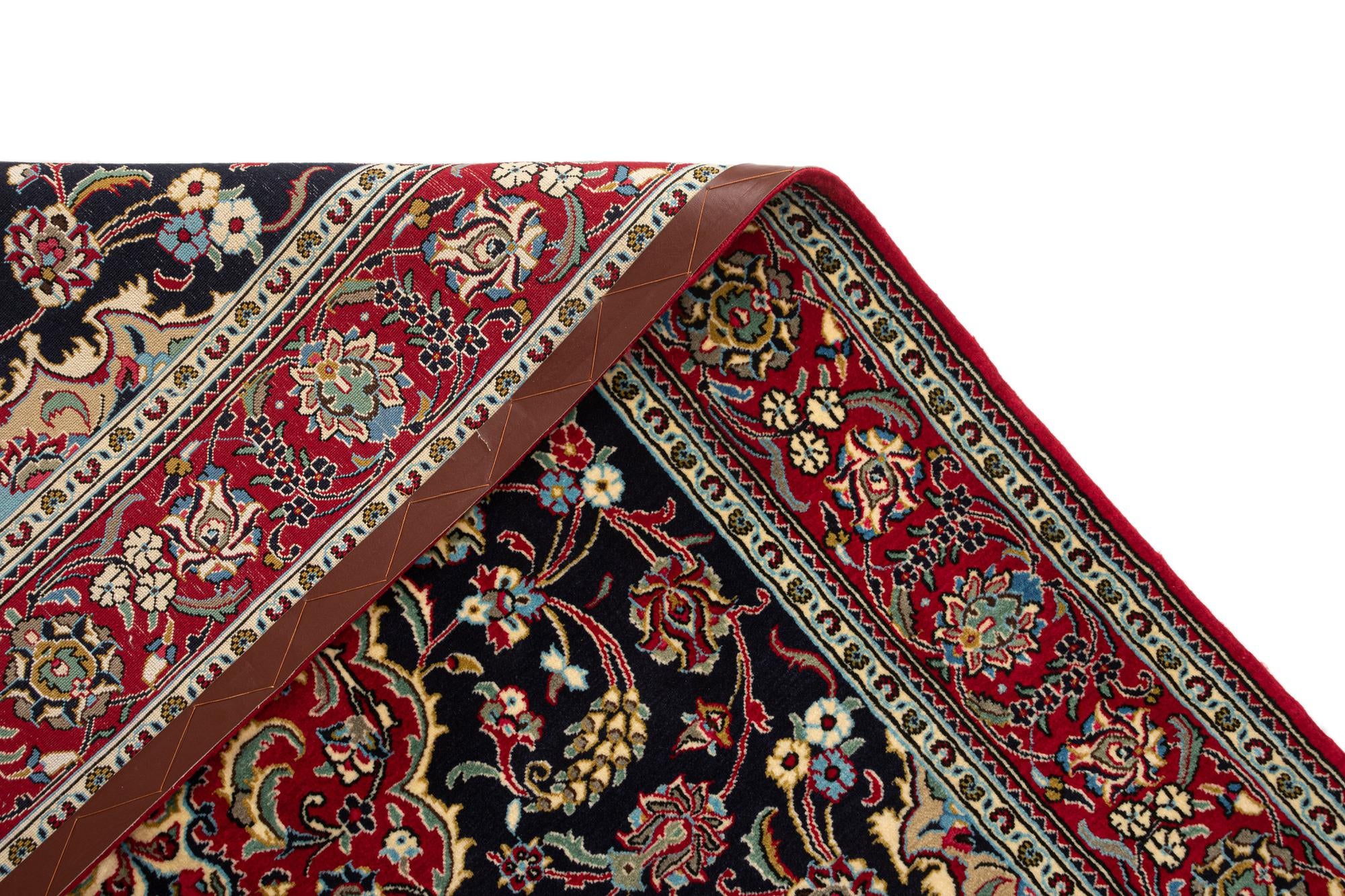 4' 8 x 6' 6 Hand Knotted Qom Persian Rug