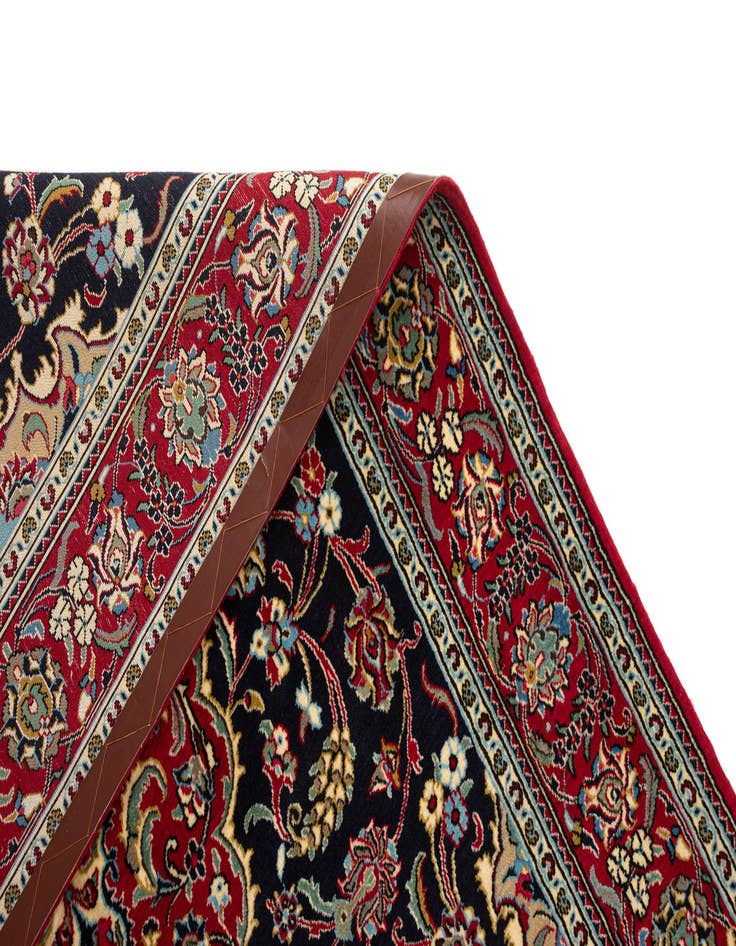 Detail image of 4' 8 x 6' 6  Hand Knotted Qom Persian Rug