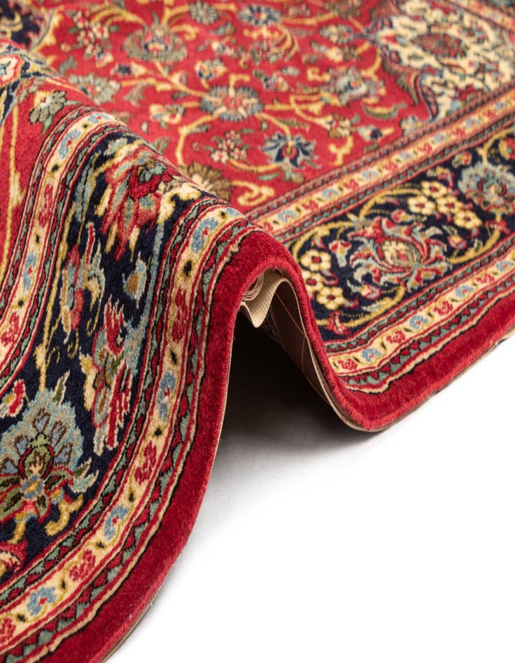 Detail image of 4' 10 x 7' 1  Hand Knotted Qom Persian Rug