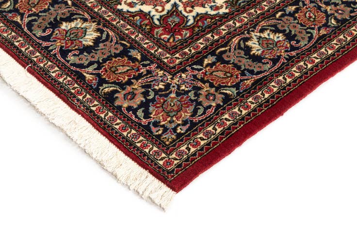 Detail image of 4' 8 x 6' 11 Hand Knotted Qom Persian Rug
