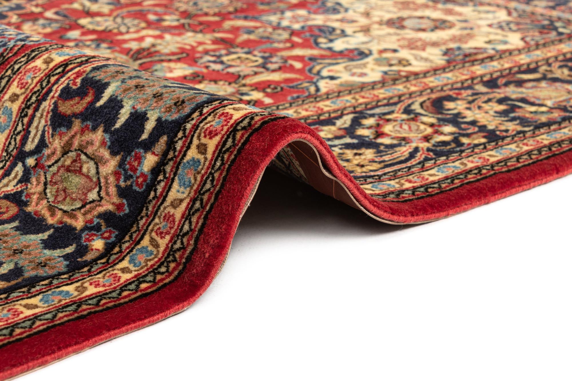 4' 8 x 6' 10 Hand Knotted Qom Persian Rug
