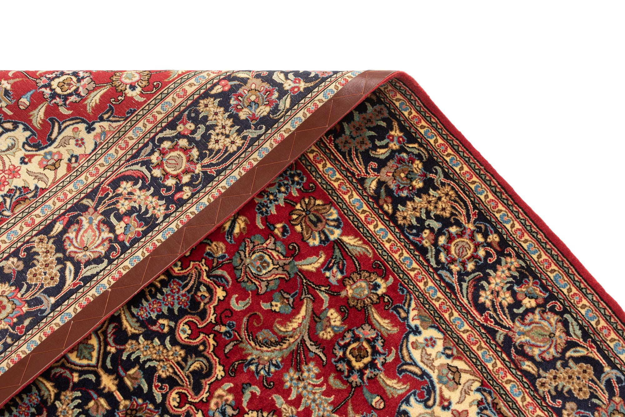4' 8 x 6' 10 Hand Knotted Qom Persian Rug