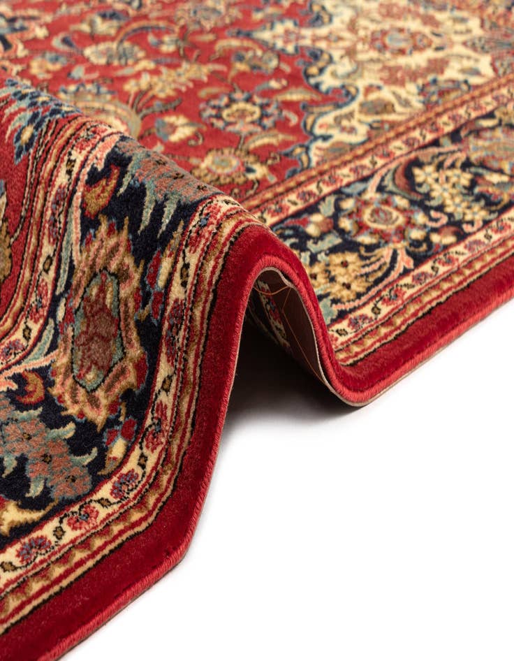 Detail image of 4' 8 x 7' 1  Hand Knotted Qom Persian Rug