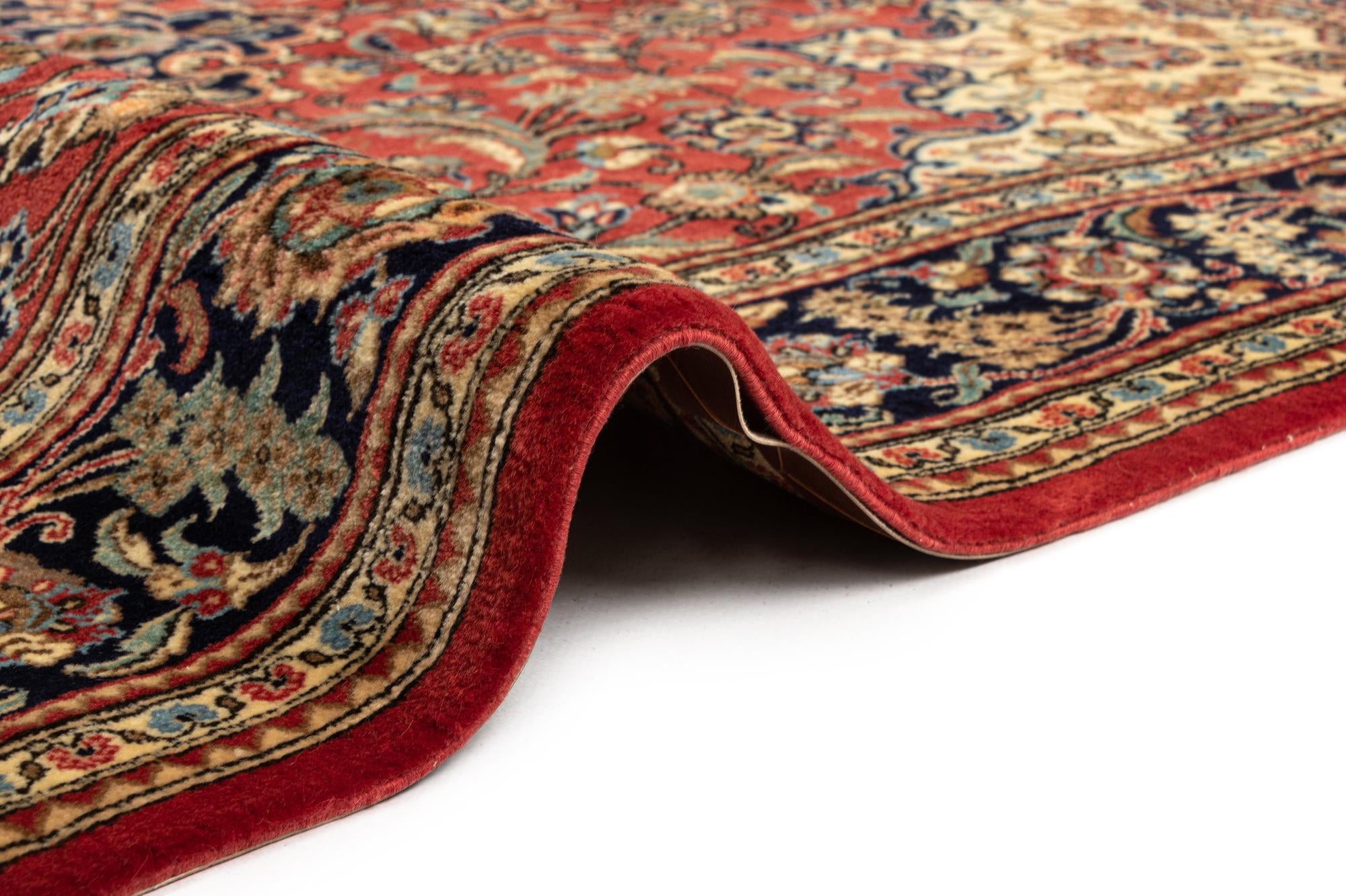 4' 8 x 6' 9 Hand Knotted Qom Persian Rug