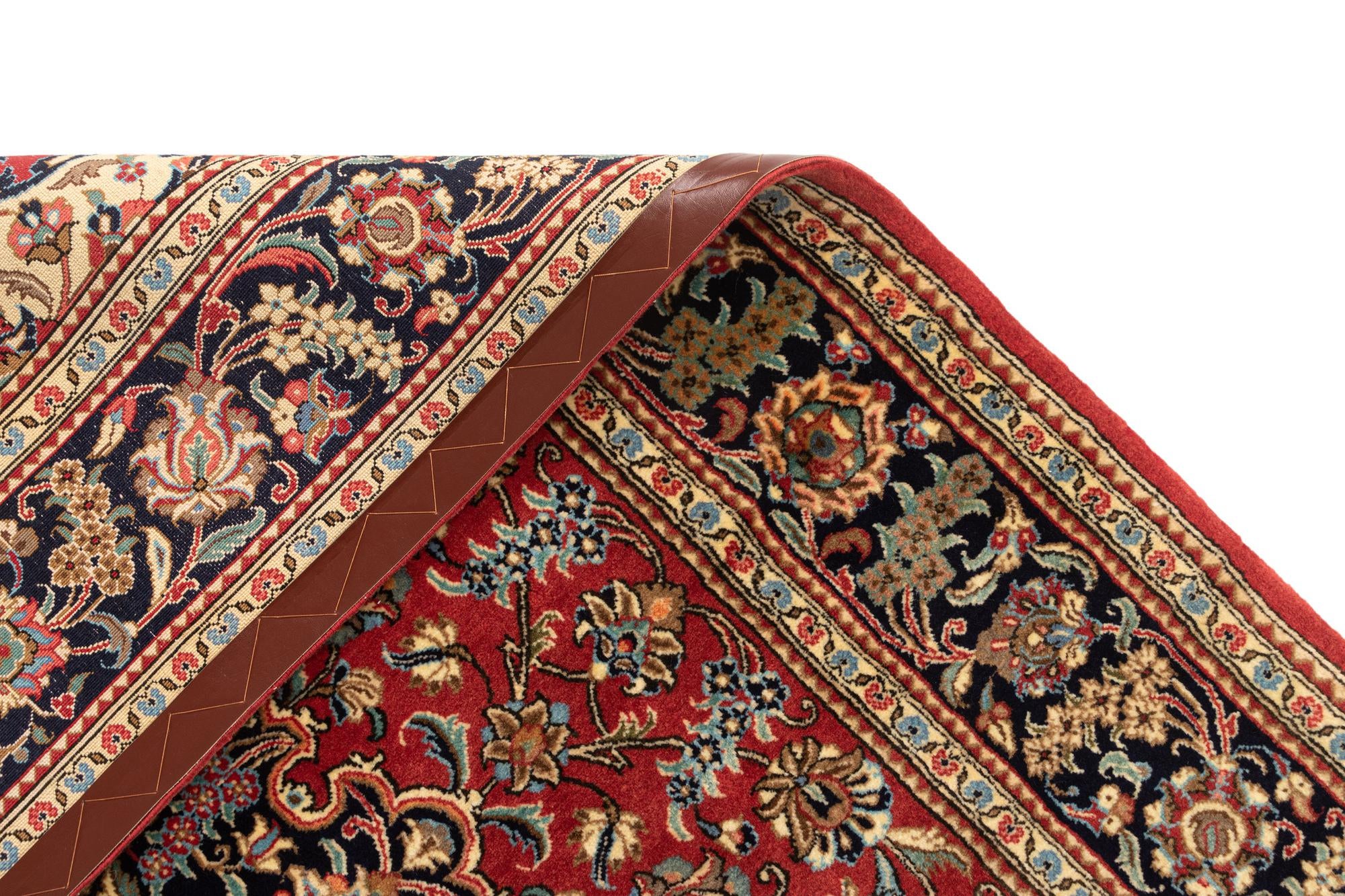 4' 8 x 6' 9 Hand Knotted Qom Persian Rug