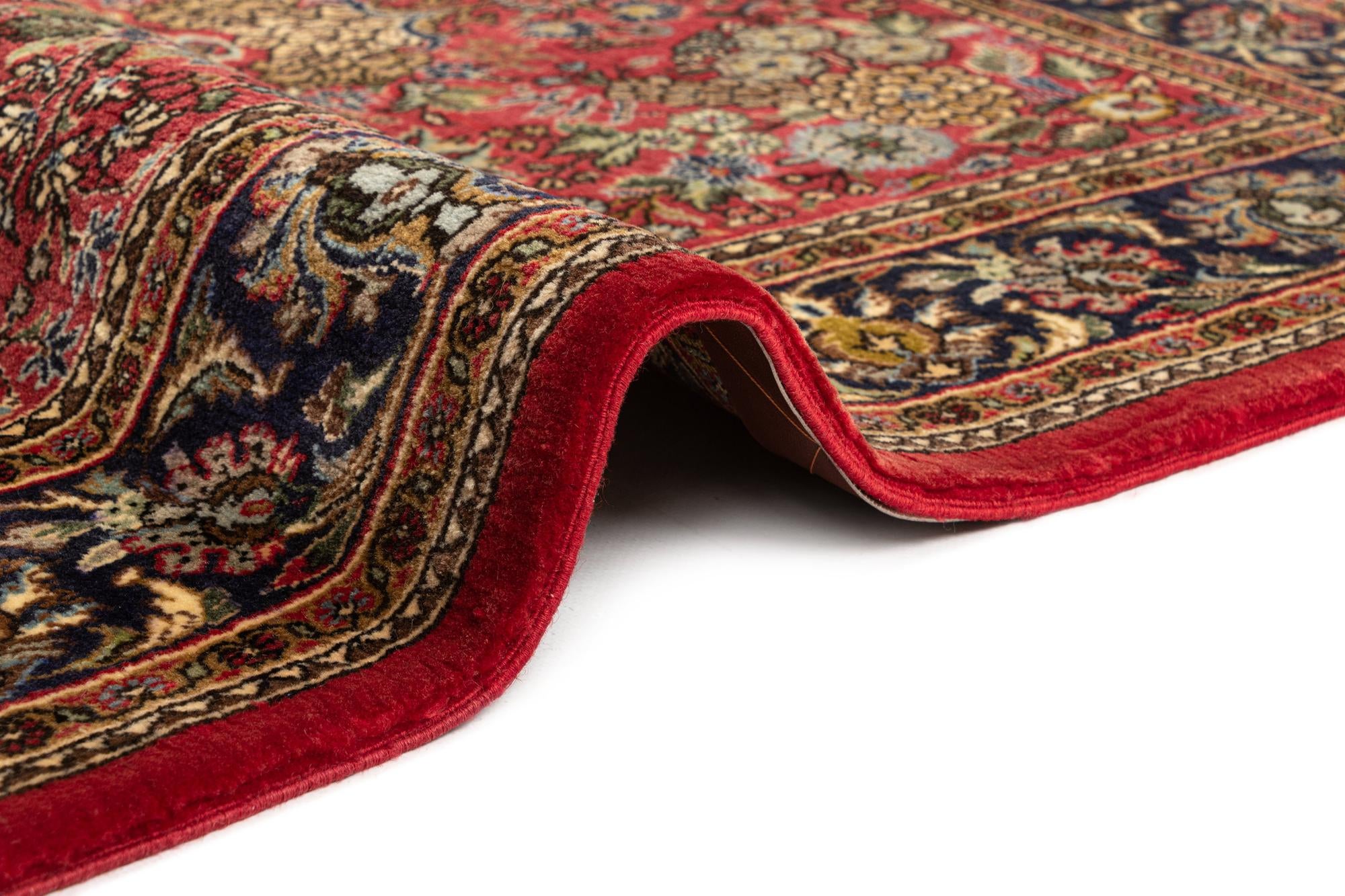 3' 5 x 5' 2 Hand Knotted Qom Persian Rug