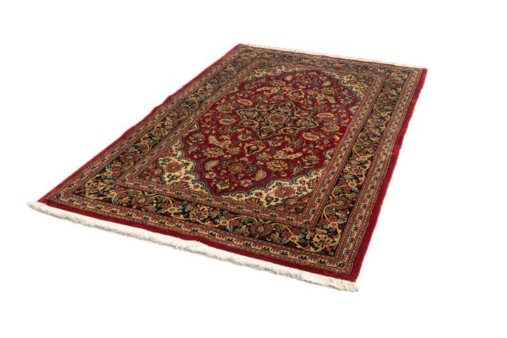3' 3 x 5' 3 Hand Knotted Qom Persian Rug