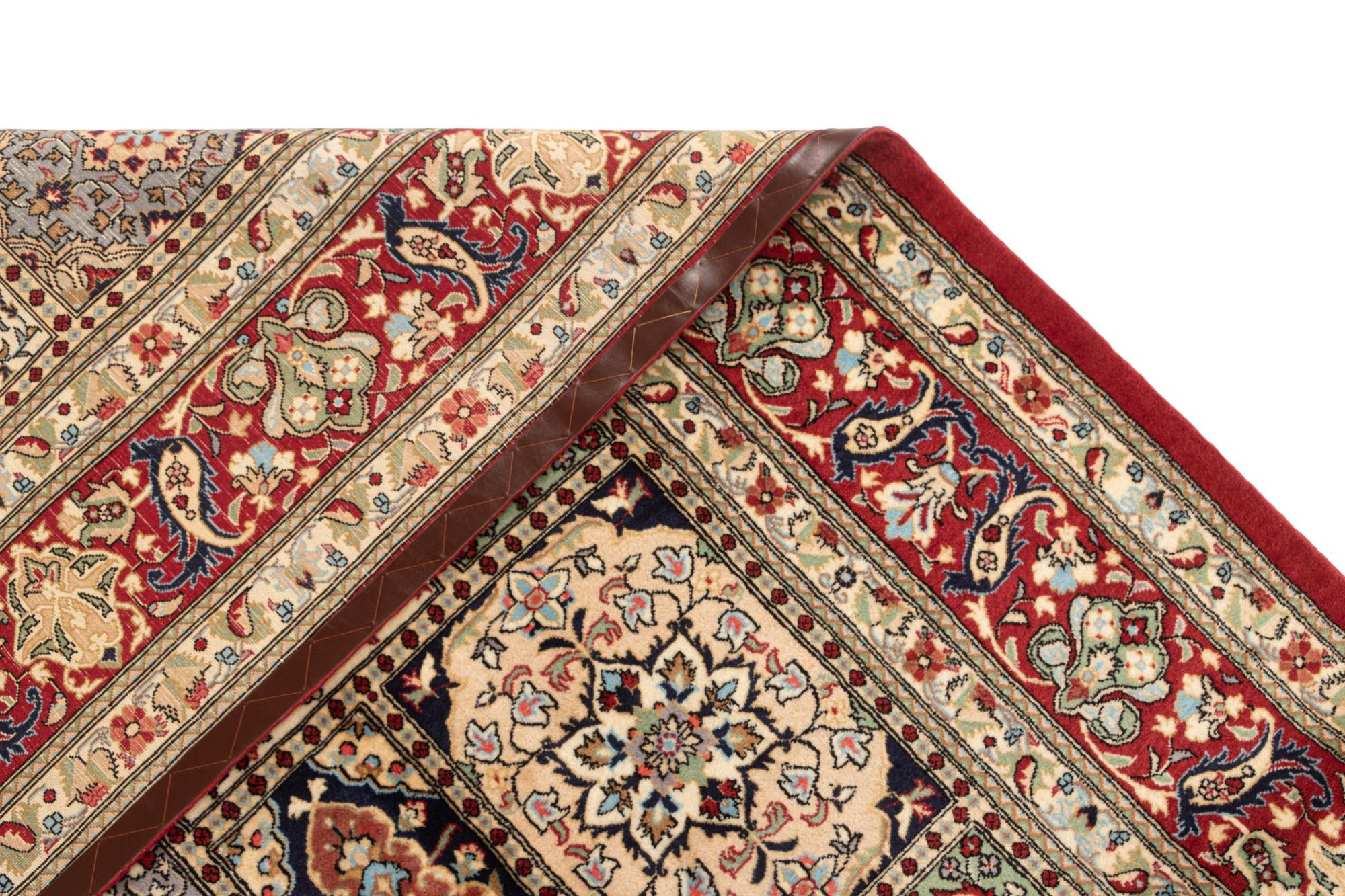 8' 2 x 11' 5 Hand Knotted Qom Persian Rug
