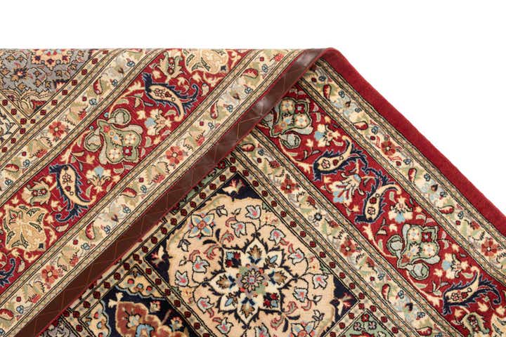 8' 2 x 11' 5 Hand Knotted Qom Persian Rug