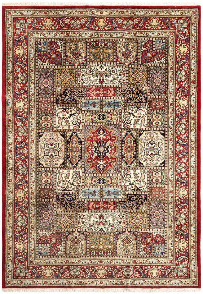 Detail image of 8' 2 x 11' 5 Hand Knotted Qom Persian Rug