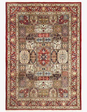 8' 2 x 11' 5 Hand Knotted Qom Persian Rug
