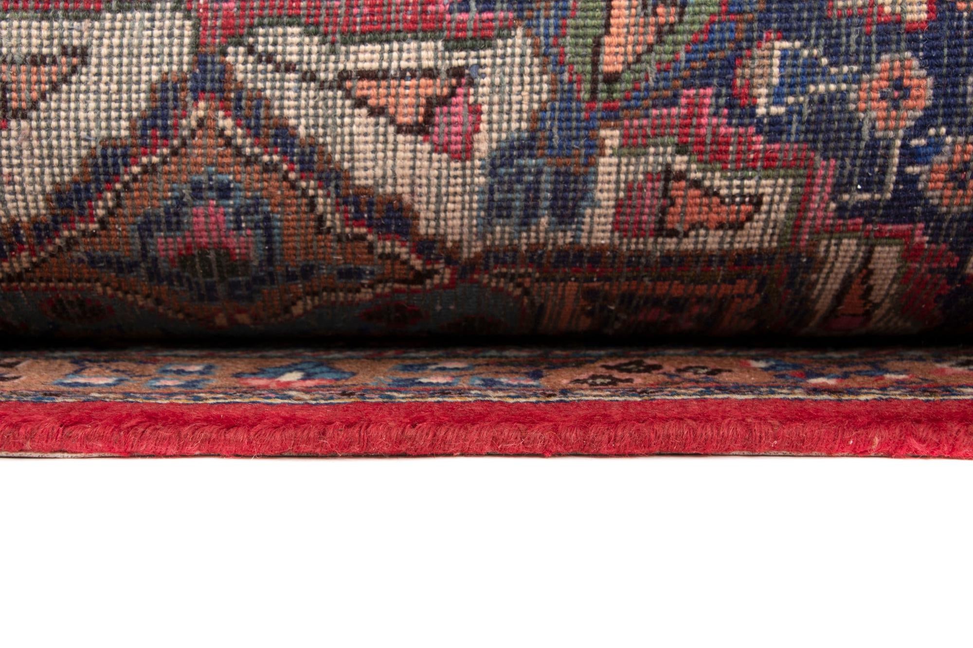 6' 6 x 9' 4 Hand Knotted Sabzevar Persian Wool Rug