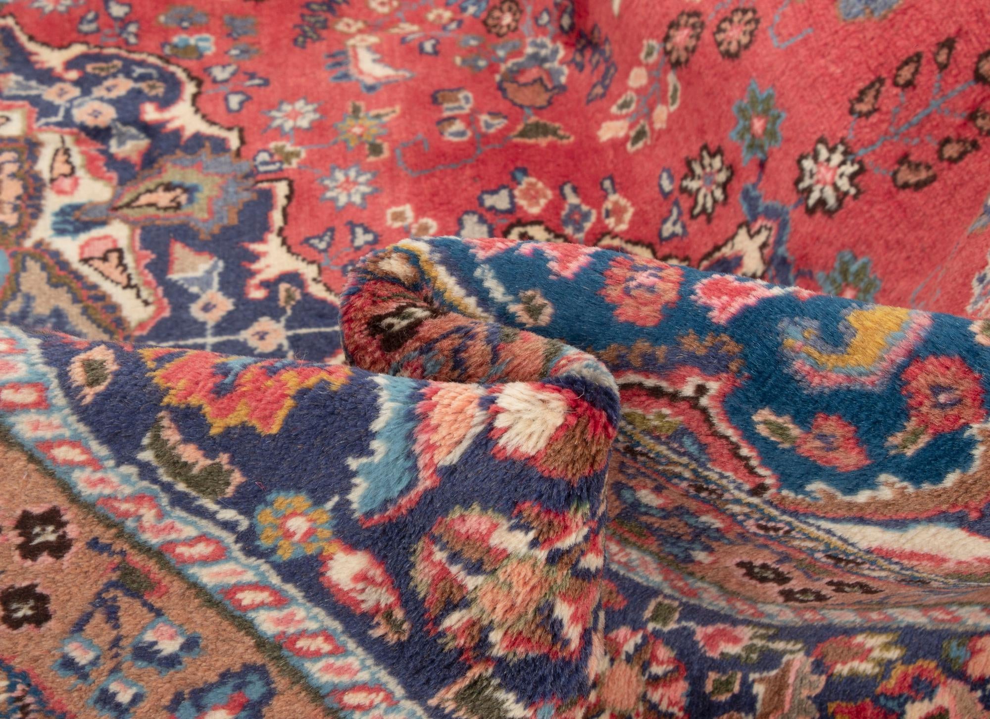 6' 6 x 9' 4 Hand Knotted Sabzevar Persian Wool Rug