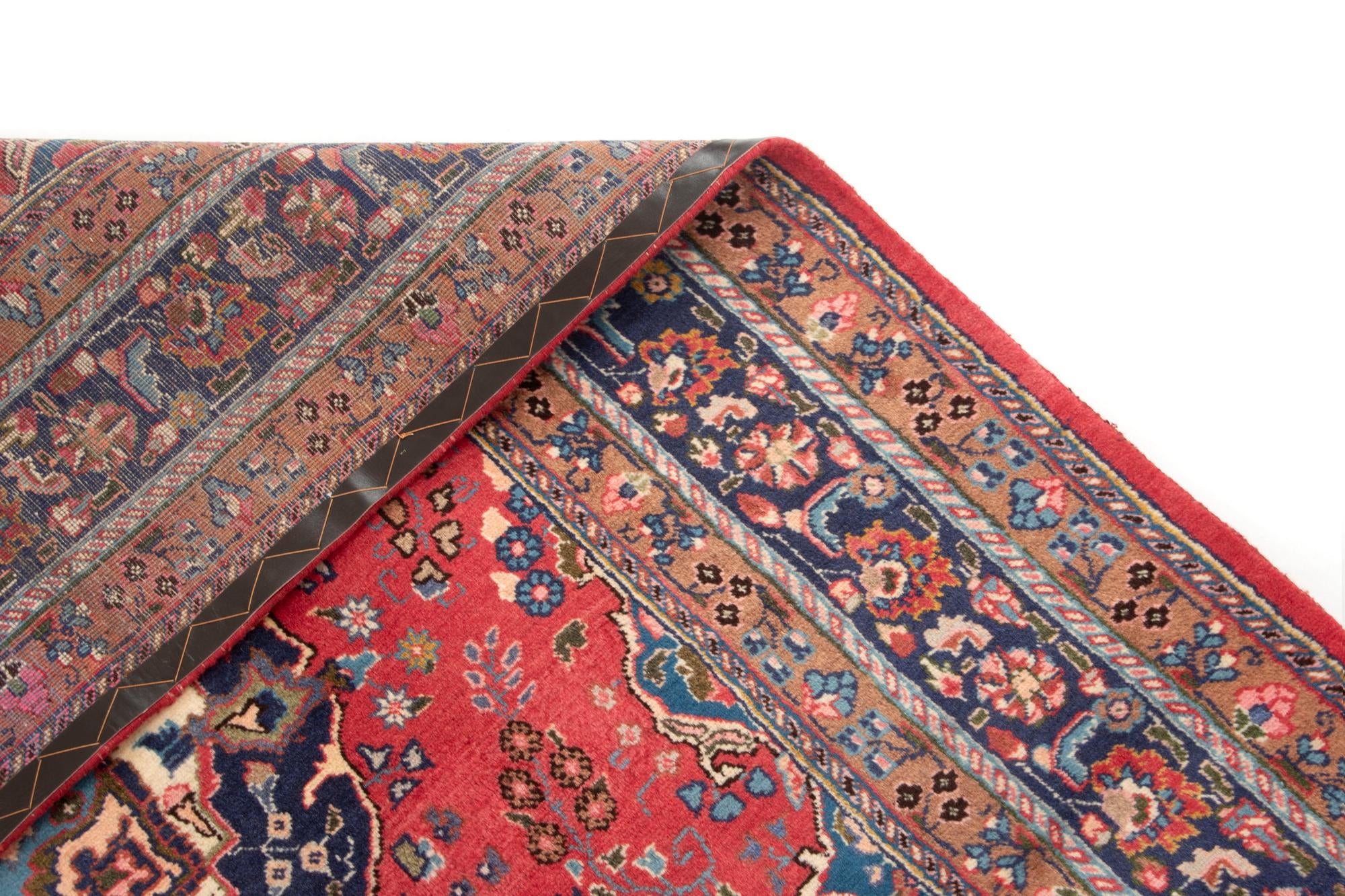 6' 6 x 9' 4 Hand Knotted Sabzevar Persian Wool Rug