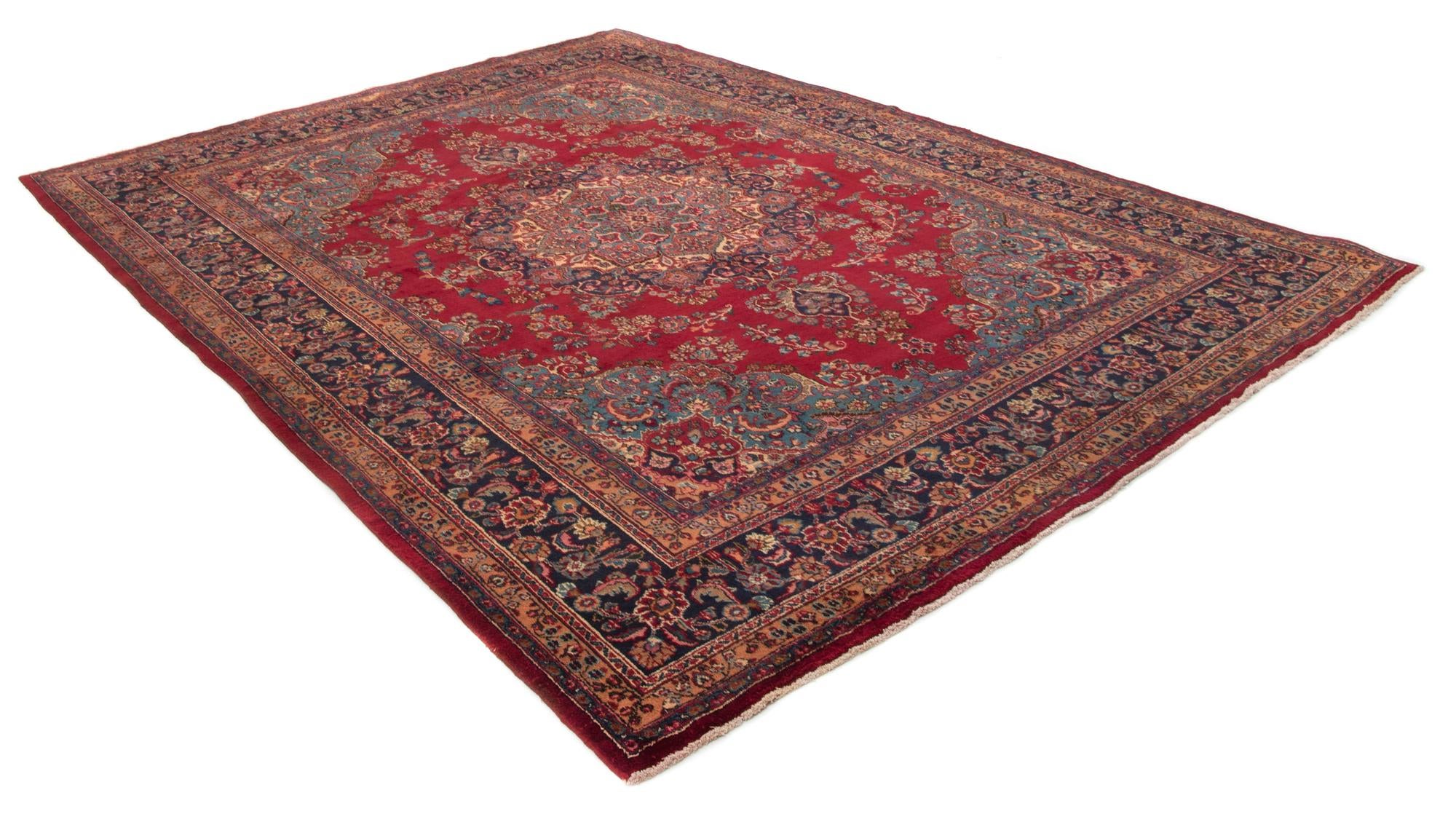 9' 8 x 12' 8 Hand Knotted Sabzevar Persian Wool Rug