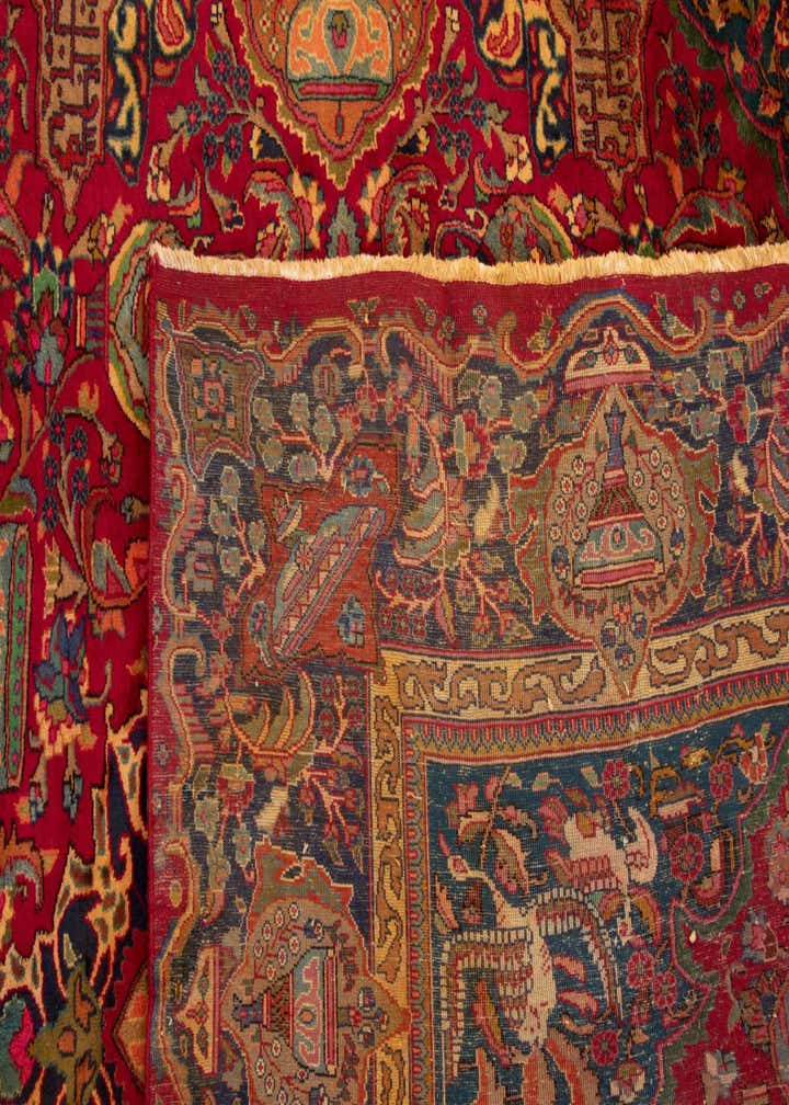 9' 11 x 12' 1 Hand Knotted Sabzevar Persian Wool Rug