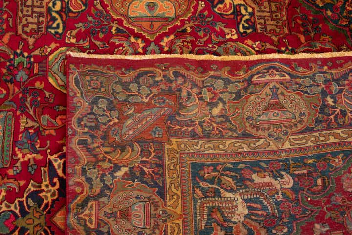 9' 11 x 12' 1 Hand Knotted Sabzevar Persian Wool Rug