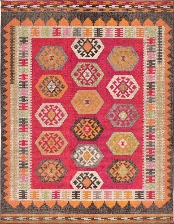 Detail image of 10' 6 x 16' 5 Washable Santa Fe Rug