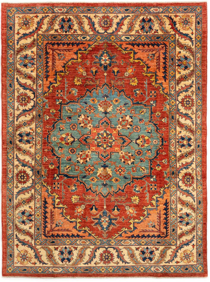 Detail image of 5' 10 x 8' 3 Sara Wool Rug