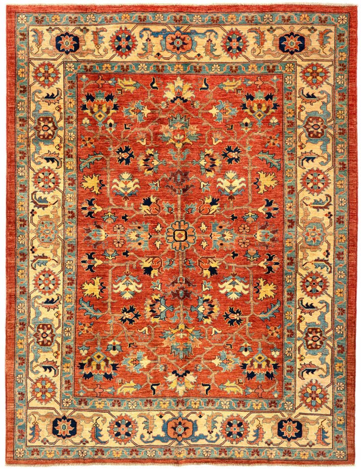 Detail image of 6' 1 x 8' Sara Wool Rug