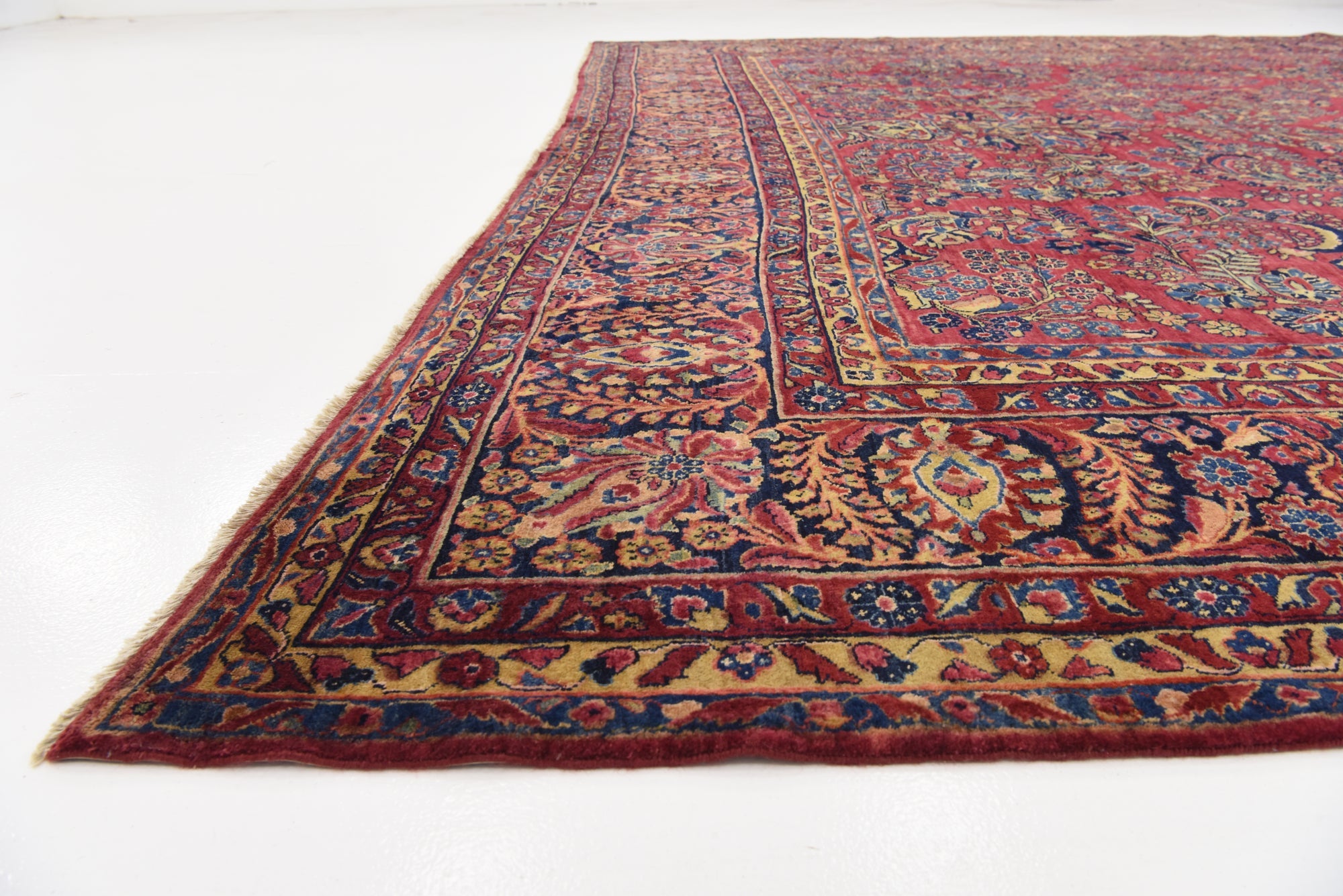 11' 9 x 19' Hand Knotted Sarough Persian Wool Rug