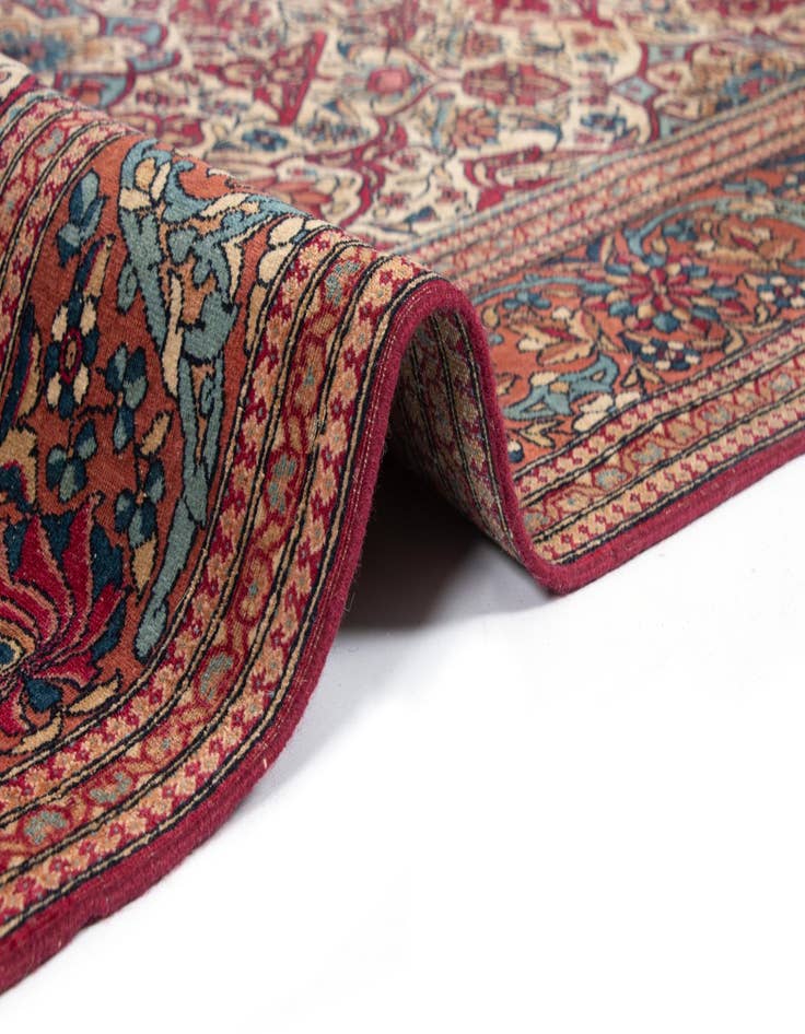 Detail image of 4' 7 x 6' 11 Hand Knotted Sarough Persian Wool Rug