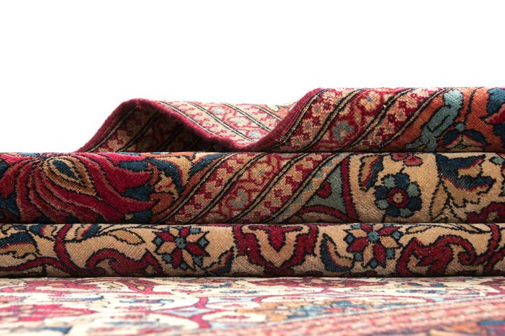 Detail image of 4' 7 x 6' 11 Hand Knotted Sarough Persian Wool Rug