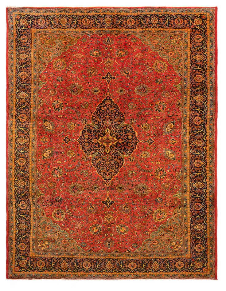 Detail image of 9' 9 x 13' Sarough Wool Rug